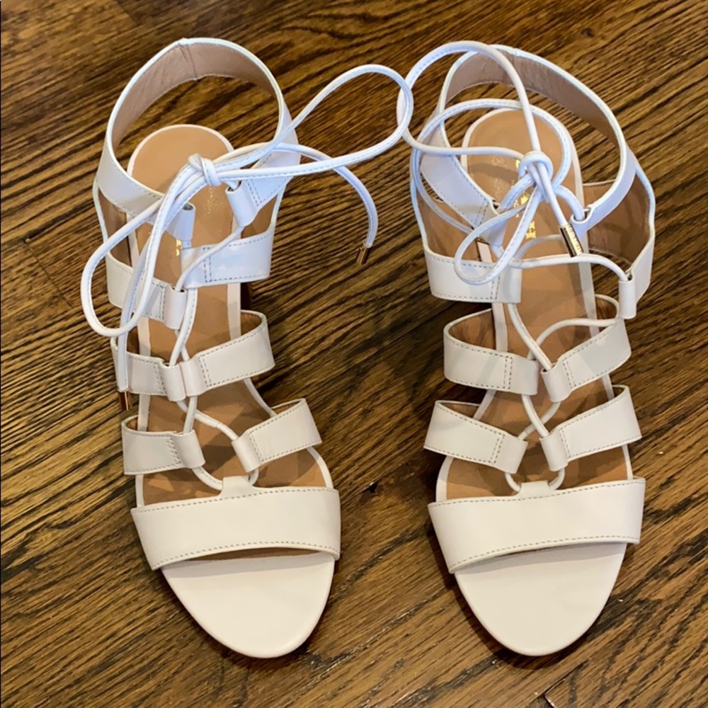 Coach strappy block heels